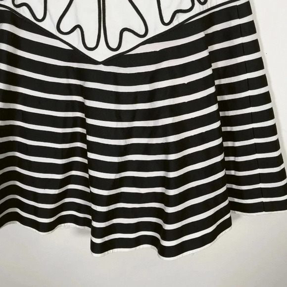 Anthropologie Leifsdottir Knee Length Ruffle Striped Tiered Skirt - Picture 10 of 11